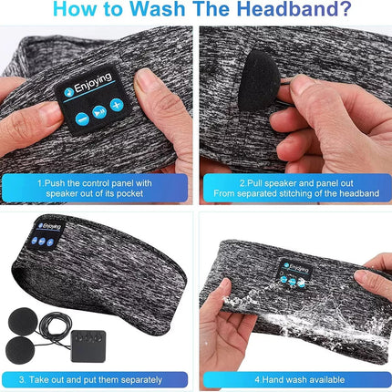 Noise Cancelling Sleep Headphones, Headband Headphones – image 5