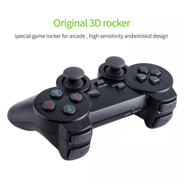 Retro Game Console, Plug and Play TV Game Stick with 20,000+ Retro Games and 2 Wireless Gamepads