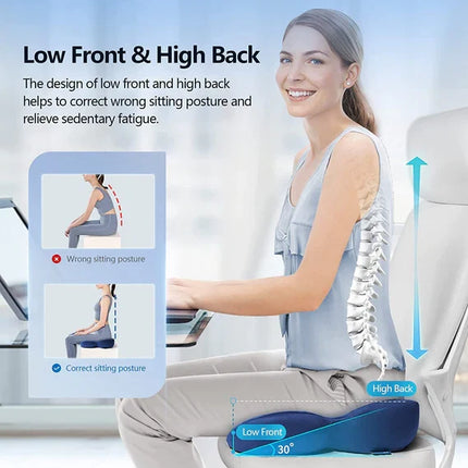 Seat Cushion Memory Foam for Tailbone Relief, Cushion for Tailbone Pain with Cut Out – image 6