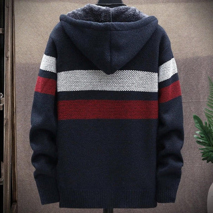 Striped Cardigan with Square Collar – image 6