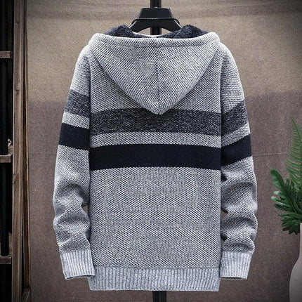 Striped Cardigan, Zip Up Fall Sweater for Winter – image 8