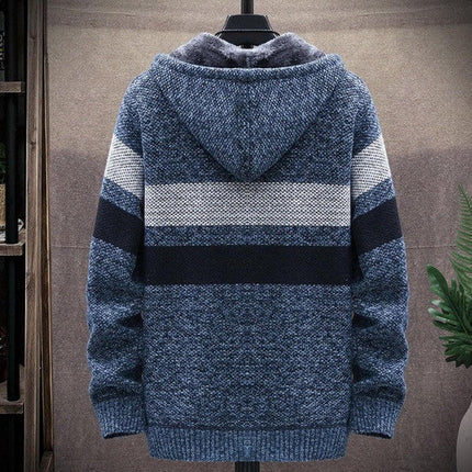 Knit Sweater Cardigan with Square Collar – image 9