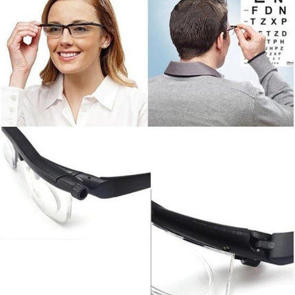 Anti Scratch Glasses with Dial for Women and Men, Adjustable Focus Glasses for Mild Myopia and Hyperopia – image 7