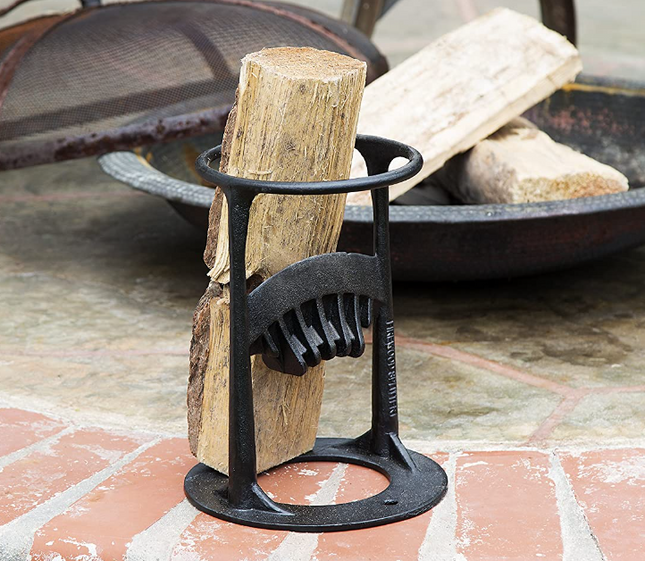 Manual Firewood Splitter, Cast Iron Log Splitter, Kindling Splitter for Winter, Gift for Dad