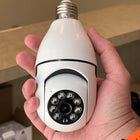 Security Camera Light Bulb, WiFi Home Security Camera with 360 Rotation, Wireless Security Camera with Two Way Audio and