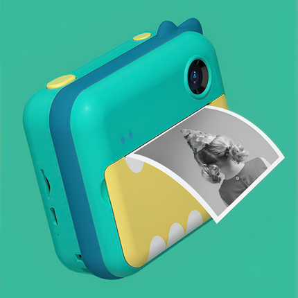 Instant Camera for Kids, Instant Print Camera with Dual Lens, Kids Camera That Prints on Thermal Paper