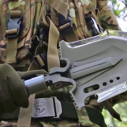 Camping Shovel Multi Tool, Survival Gear for Hiking