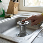 Sink Stopper Pop Up Drain Plug, Bathtub Drain Stopper with Hair Catcher Basket Filter, Sink Strainer to Block Odors