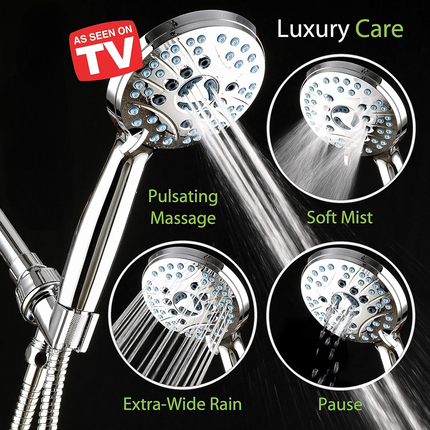 Handheld Shower Head with Hose, Adjustable Showerhead with 8 Settings – image 6