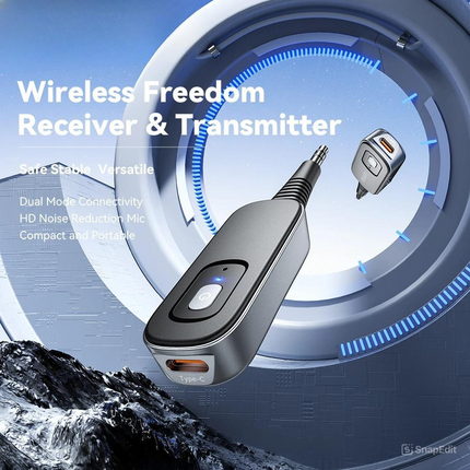 Dual Mode Bluetooth Transmitter Receiver, Bluetooth Adapter for Headphones