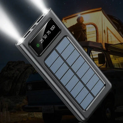 Power Bank with Built In Cables, 20000mAh Solar Power Bank – image 8