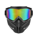 Tuzwa Face Shield with Detachable Safety Goggles – Polycarbonate Full Face & Eye Shield, Adjustable Strap, Side Ventilation, 4 Lens Colors