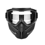 Tuzwa Face Shield with Detachable Safety Goggles – Polycarbonate Full Face & Eye Shield, Adjustable Strap, Side Ventilation, 4 Lens Colors