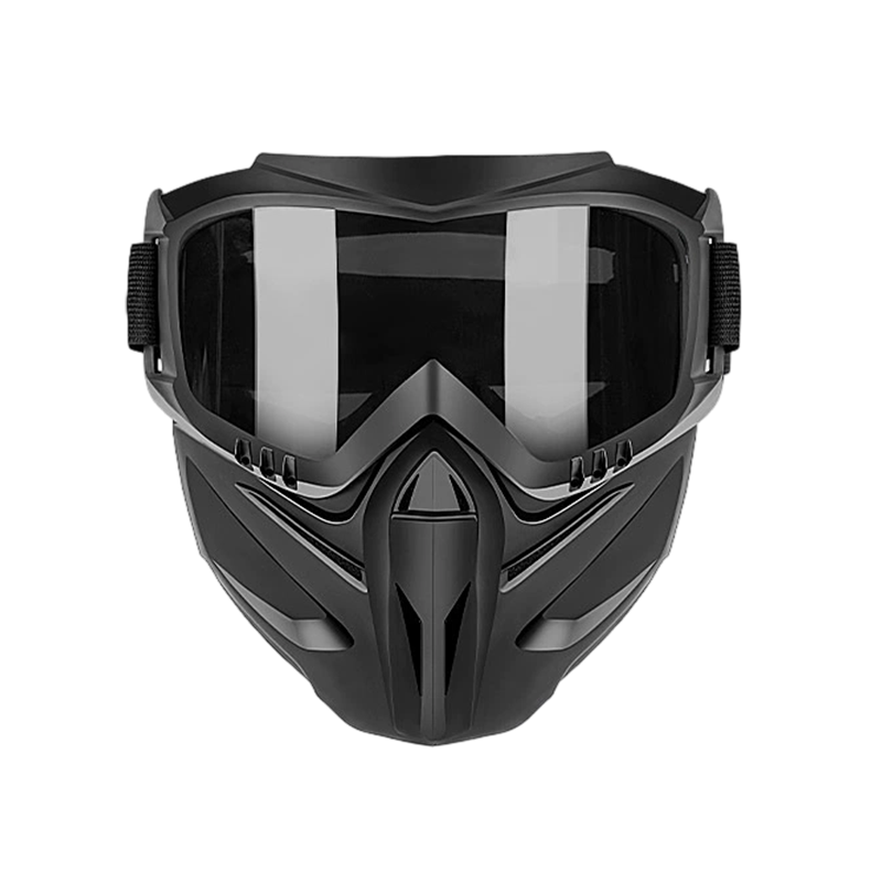 Tuzwa Face Shield with Detachable Safety Goggles – Polycarbonate Full Face & Eye Shield, Adjustable Strap, Side Ventilation, 4 Lens Colors