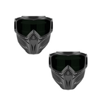 Tuzwa Face Shield with Detachable Safety Goggles – Polycarbonate Full Face & Eye Shield, Adjustable Strap, Side Ventilation, 4 Lens Colors
