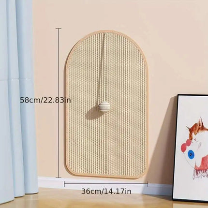 Cat Scratchers Sisal, Wall Mounted Cat Scratcher 3 in 1 with Hanging Ball Toy – image 10
