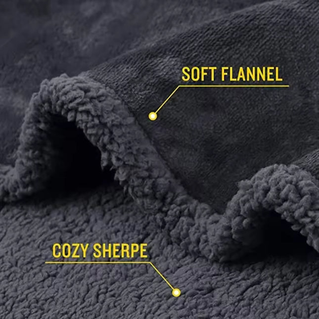 Throw Blanket for Sofa, Waterproof Blanket for Bed, Reversible Warm Blanket for Couch, Dogs and Kids