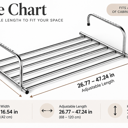 Drying Rack for Balcony and Patio, Foldable Clothes Drying Rack, Extendable Stainless Steel Laundry Rack for Outdoor