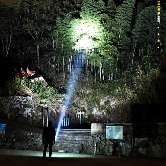 LED Flashlights, USB Rechargeable Flashlight, Bright Torch Light, Waterproof Flashlight for Camping and Outdoor Use