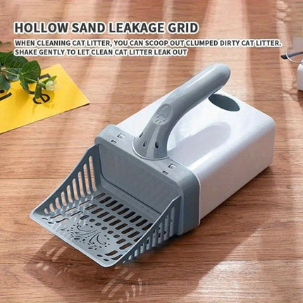Cat Litter Scoop with Bags, Self Bagging Litter Scooper with Trap Door – image 4