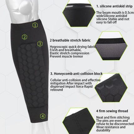 Soccer Shin Guards for Men Women and Youth, Slip On Shin Guards with Compression Sleeve – image 6