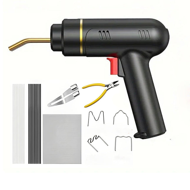 Plastic Welder Gun for Cars, Bumper Repair Kit with 200W Hot Stapler, Plastic Welding Kit, Automotive Repair Tool