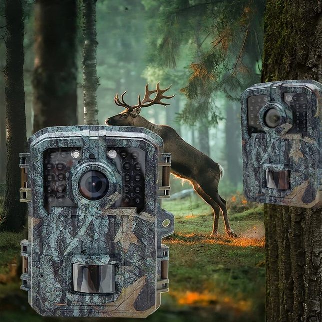 Night Vision Trail Camera 16MP 1080P, Game Camera with PIR Motion Detection, Waterproof Outdoor Camera for Wildlife