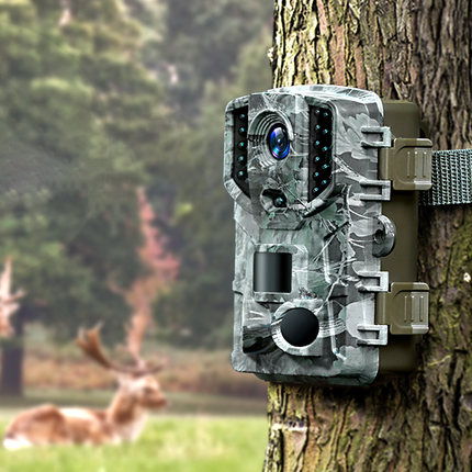 Trail Camera for Hunting, 1080P Game Camera with Night Vision, Waterproof Deer Camera for Wildlife, Outdoor Hunting Gear