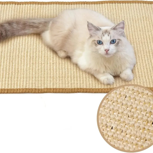 Cat Scratcher Mat, Natural Sisal Cat Scratching Pad, Cat Scratching Board for Wall