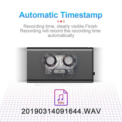 Voice Recorder with 8GB Memory, Digital Voice Recorder for Lectures and Meetings – image 4