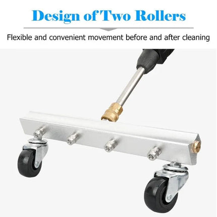Pressure Washer Surface Cleaner and Undercarriage Cleaner, Stainless Steel Under Car Pressure Washer Attachment – image 3