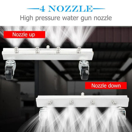 Pressure Washer Surface Cleaner and Undercarriage Cleaner, Stainless Steel Under Car Pressure Washer Attachment – image 4