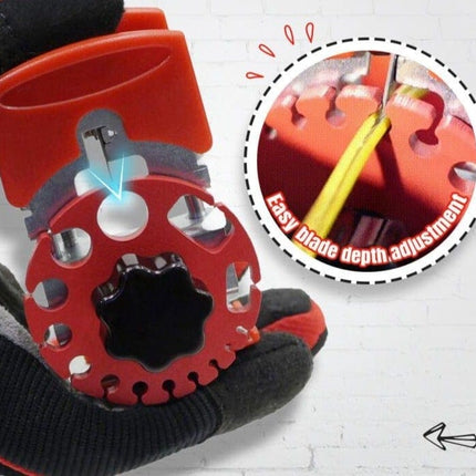 Wire Strippers and Copper Cable Stripper, Handheld Wire Stripper Tool with 10 Blades for Scrap Copper Wire – image 7