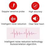 Tuzwa Fetal Doppler Heartbeat Monitor – 3MHz Probe, LCD Display, 50–240 BPM, Speaker & 3 Monitoring Modes