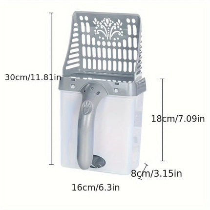 Cat Litter Scoop with Bags, One Handed Litter Scoop with Dispenser – image 5