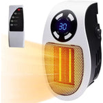 Tuzwa Portable Space Heater – Electric Room Heater with Tip-Over Protection, Overheat Shutoff, Flame-Retardant Housing & Plug-In Design