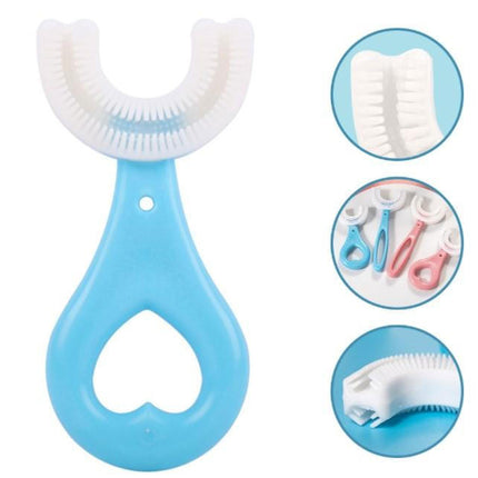 Kids Toothbrush Silicone U Shaped Toothbrush for Ages 2 to 12, Soft Food Grade 360 Degree Childrens Toothbrush – image 5