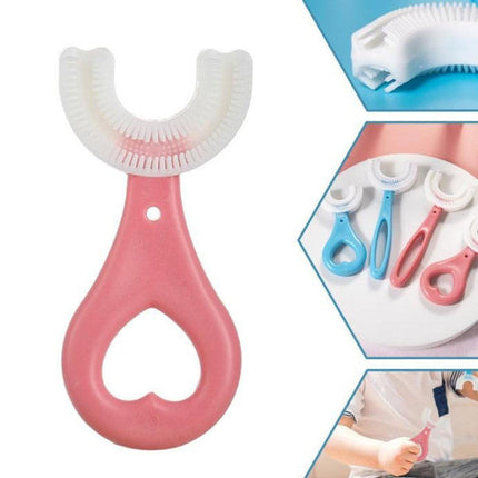 Kids Toothbrush Silicone U Shaped Toothbrush for Ages 2 to 12, Soft Food Grade 360 Degree Childrens Toothbrush – image 7