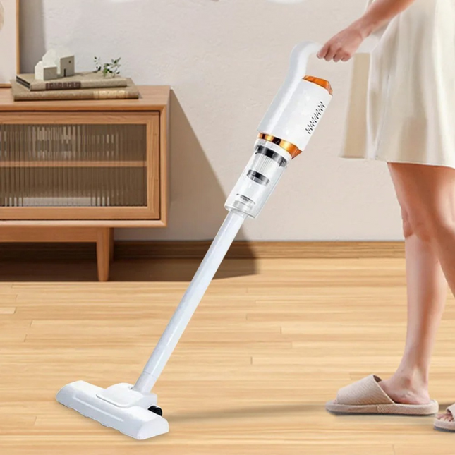 Cordless Vacuum Cleaner with Extension Tube, Cordless Stick Vacuum for Hard Floors, Handheld Vacuum with Dust Cup