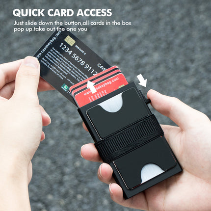 Minimalist Wallet, RFID Blocking Wallet with Pop Up Card Holder – image 4