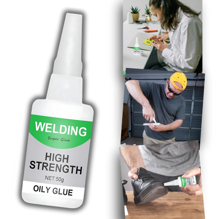 Welding High Strength Oily Glue, Clear Waterproof Instant Adhesive for Metal, Glass, Ceramic Tiles, Wood, Rubber and Acrylic