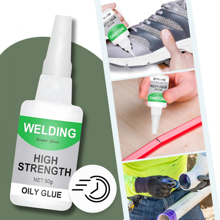 Welding High Strength Oily Glue, Clear Waterproof Instant Adhesive for Metal, Glass, Ceramic Tiles, Wood, Rubber and Acrylic