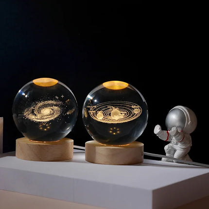 Crystal Ball Galaxy Projector, Star Projector for Bedroom