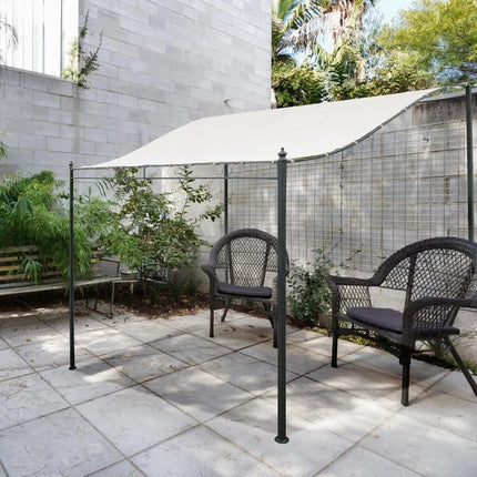 Waterproof Garden Patio Awning Canopy, Outdoor Sun Shade Sail with 98% UV Protection and PU Coated Polyester, Rain and Sun Cover