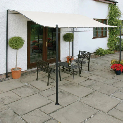 Waterproof Garden Patio Awning Canopy, Outdoor Sun Shade Sail with 98% UV Protection and PU Coated Polyester, Rain and Sun Cover