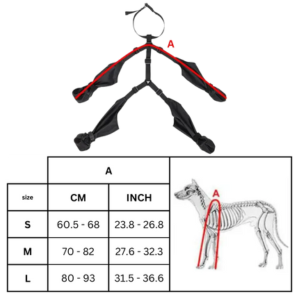 Waterproof Dog Suspenders Boots, Full Leg Anti-Loss Dog Shoes with Non-Slip Sole and Reflective Straps for All Breeds