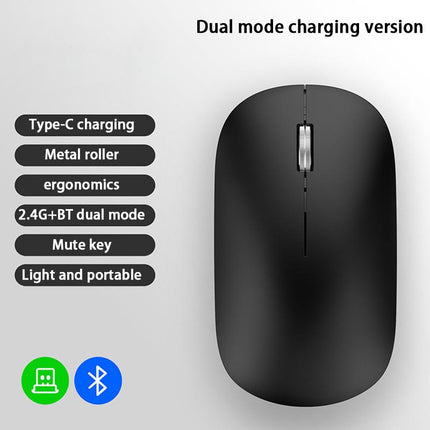 Rechargeable Wireless Mouse with Type C, Ergonomic Mouse with Silent Clicks for Mac and Windows – image 4