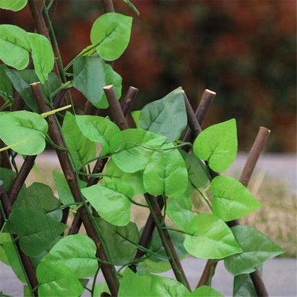 Retractable Willow Fence with Artificial Plants, Balcony Privacy Screen
