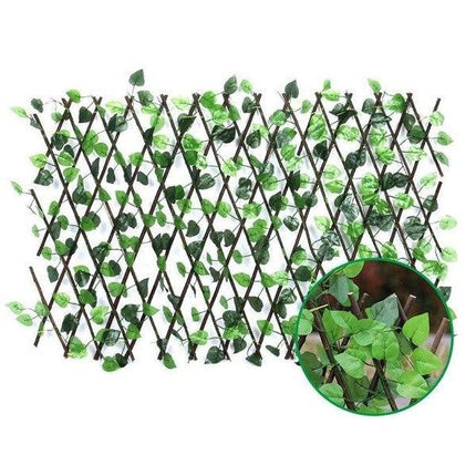 Retractable Willow Fence with Artificial Plants, Outdoor Privacy Screen for Terrace and Garden – image 6
